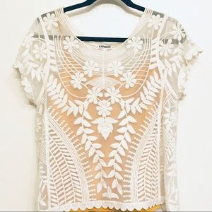 Express woven top